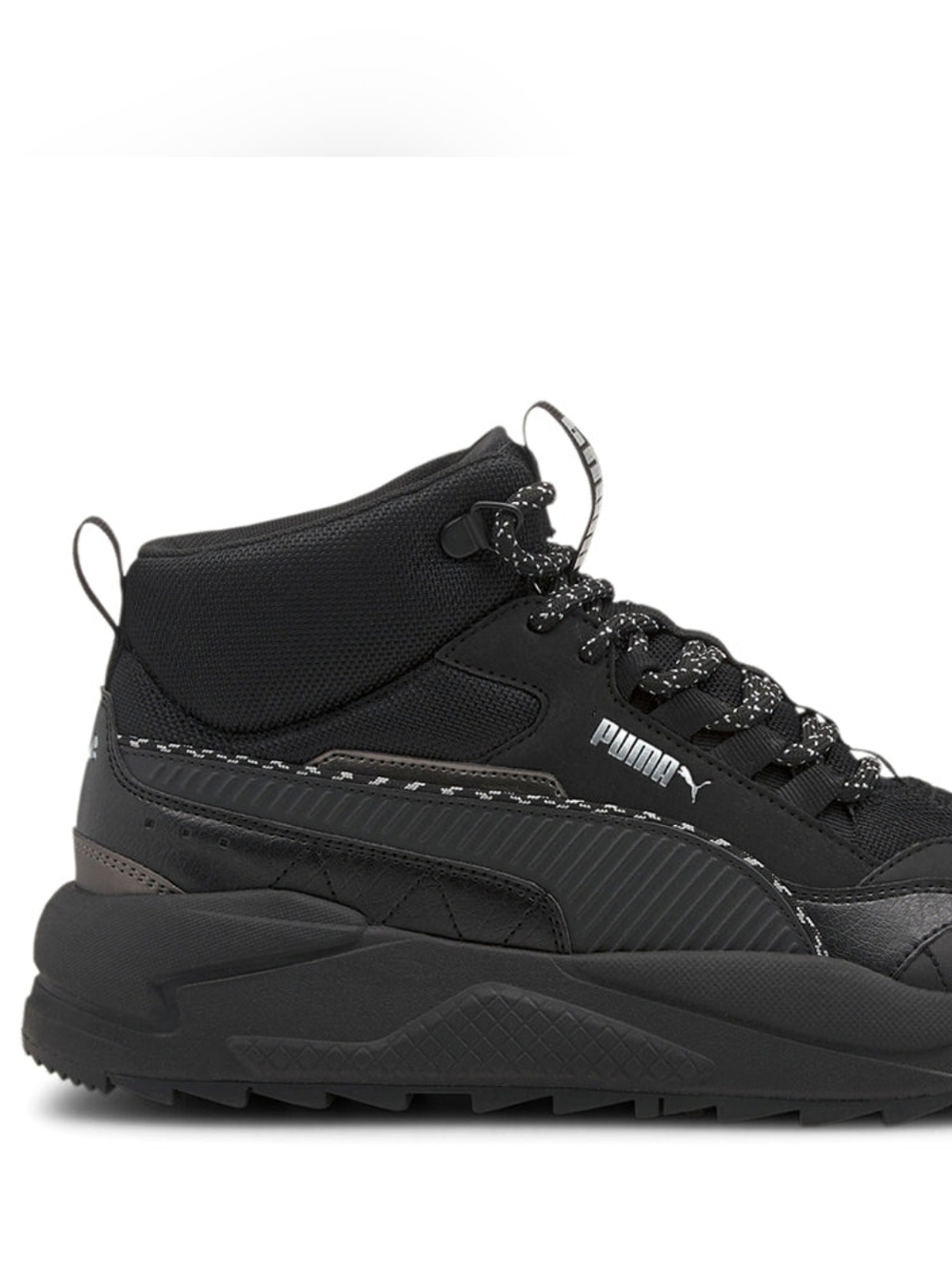 PUMA X-RAY 2 SQUARE MID WTR Black Sneakers Basketball Shoes Men's Size 10.5